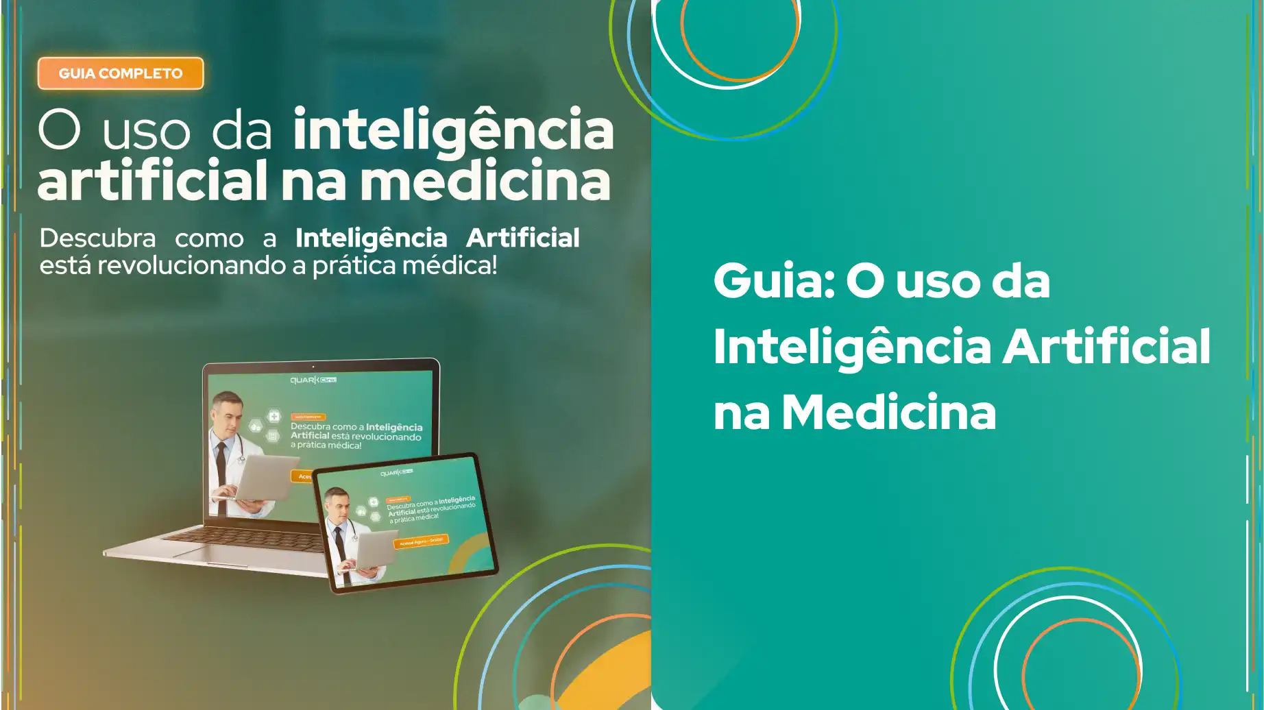 Imagem ilustrativa do guia completo sobre o uso da inteligência artificial na medicina, destacando a transformação que a tecnologia proporciona no setor de saúde.