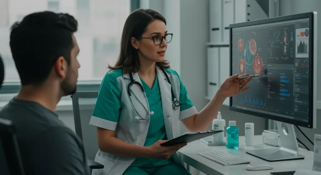 Profissional de saúde explica dados sobre CID J10 - Influenza devido a outro vírus da influenza identificado para pacientes em consulta médica.